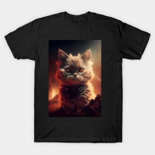 Explore the Cosmos with the Serious Cat from Mars T-Shirt